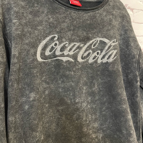 Coca-Cola Oversized  Charcoal Gray Sweater‎ - Picture 3 of 6